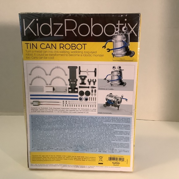 Kids Robotix Tin Can Robot Steam Powered Kids 4M - Picture 4 of 14